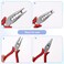 Multi Functional Hair Extensions Pliers Tool Hair Extension Pliers for Beads with 3 Holes Hair Extensions Opener and Removal for Feather Extension Closer Tool Kit