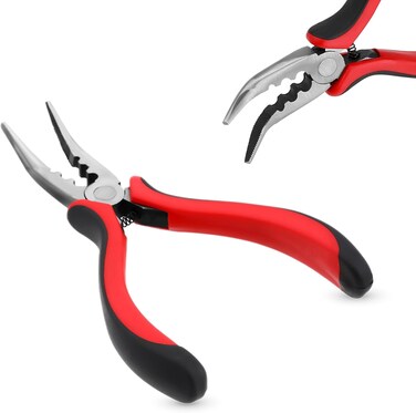 Multi Functional Hair Extensions Pliers Tool Hair Extension Pliers for Beads with 3 Holes Hair Extensions Opener and Removal for Feather Extension Closer Tool Kit