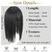 14 Inch Synthetic Hair Topper Toupee Long Layered Hair Toppers Hairpiece Wiglets Ladies Hair Toppers Hair Pieces Clip In Bangs Extension for Women (Straight, Black)