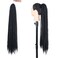 36inch Black Marley Hair Super Long Kinky Curly Marley Twist Braiding Hair Synthetic Afro Marley Braids for Box Faux Locs Cuabn Twists Hair Extensions 3Pcs(1B#)