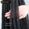 36inch Black Marley Hair Super Long Kinky Curly Marley Twist Braiding Hair Synthetic Afro Marley Braids for Box Faux Locs Cuabn Twists Hair Extensions 3Pcs(1B#)