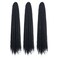 36inch Black Marley Hair Super Long Kinky Curly Marley Twist Braiding Hair Synthetic Afro Marley Braids for Box Faux Locs Cuabn Twists Hair Extensions 3Pcs(1B#)