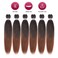 Pre Stretched Braiding Hair 22 Inch 6 Packs Professional Soft Yaki braiding Hair For Braids Hot Water Setting Synthetic Crochet Hair Extensions (22 Inch (Pack of 6), T1b/30)