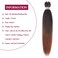 Pre Stretched Braiding Hair 22 Inch 6 Packs Professional Soft Yaki braiding Hair For Braids Hot Water Setting Synthetic Crochet Hair Extensions (22 Inch (Pack of 6), T1b/30)