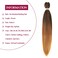 Pre Stretched Braiding Hair 26 Inch 8 Packs Professional Soft Yaki braiding Hair For Braids Hot Water Setting Synthetic Crochet Hair Extensions (26 Inch (Pack of 8), #1B30/27)