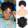 Curly Hair Toppers with Clips in Dreadlock Hair Topper Wig Toupee for Black Women with Thinning Hair Short Dreads Half Topper Wigs Clip in Synthetic Wiglets and Hairpieces for Women Short Hair