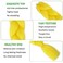 Jumbo Braiding Hair For Women and Girls 24 Inch Soft Braid Hair Extensions 3Packs Braiding Hair High Temperature Synthetic Fiber (yellow)