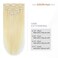 Aison Platinum Blonde Clip in Hair Extensions 70G 100% Remy Human Hair Clip in Extensions Straight Real Human Hair 7pcs 16clips One Pack (12 Inch #60)