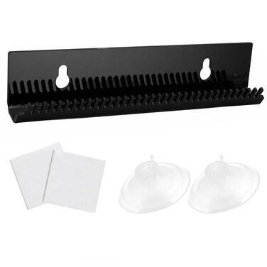 Hair Extension Holder Hair Extension Hanger Weft Holder Braiding Hair Rack w/2 Suction Cups Designed to Securely Hold Extra Wide Wefts Including Halos, Hand Tied Wefts, Beaded Wefts and Full Bundles