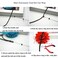 Orgrimmar Hair Extension Tool Kit Hair Extension Remove Pliers Pulling Hook 500 PCS Micro Silicone Rings Bead Device Tool Kits for Professional Hair Styling Tools Accessory (Dark Brown)