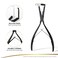 EHDIS Hair Extensions Tools Kit Tape in Hair Sealing Pliers Flat Surface Hair Extension Tools with Double Sided Replacement Adhesive Hair Extension Tape Tabs (Black)