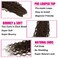 Boho Crochet Braids Human Hair Mixed 18 Inch Goddess Crochet Boho Box Braids with Human Hair Mixed Curls Dark Brown Color Bohemian Braids Crochet Hair for Black Women Human Hair(18Inch #4)