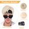 4Pcs Short Blonde Wig for Men Costume Wig with Headbands Glasses Men&rsquo;s Blond Cosplay Synthetic Layered Hair Wigs Blonde Man Wig Men's Wig for Costumes Cosplay Halloween Carnival Parties Anime Wig