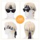 4Pcs Short Blonde Wig for Men Costume Wig with Headbands Glasses Men&rsquo;s Blond Cosplay Synthetic Layered Hair Wigs Blonde Man Wig Men's Wig for Costumes Cosplay Halloween Carnival Parties Anime Wig