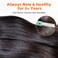 Last 5 Years Raw Light Yaki Straight Relaxed Straight Human Hair Bundles 1 16Inch Bundle Kinky Straight One Donor Virgin Hair Weave For Black Women (16")