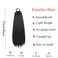 32inch Long Braid Ponytail Extension Straight Sleek Wrap Around Braid Hair Extensions Ponytail Synthetic Hair Pieces for Women Girls (#1B Natural Black)