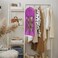 Qavctw Portable Wig Storage Bag, Hair Extension Bag with Hanger Dust-proof Hair Extension Hanger, Waterproof Hanger Strong Holder for Store Style Human Hair