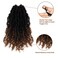 Qing Chuang Yanky Twist Crochet Hair 8 Inch 8 Pack Natural Pre-Twisted Crochet Boho Mini Twist Crochet Braid Hair with Curly Crochet Hair Senegalese Twist Braids for Black Women 1B 30#