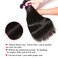 QinMei Brazilian Hair Straight Bundles 10A Grade 10 12 14 inches 100% Unprocessed Virgin Straight Human Hair 3 Bundles Weave Extensions Natural Color