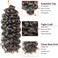 GoGo Curl Crochet Hair Water Wave Curly Crochet hair for Women Grey Synthetic Bohemian Crochet Braid Deep Wave Braiding Hair Extensions (12 inch(Pack of 6), Grey)