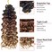 GoGo Curl Crochet Hair for Women Water Wave Curly Crochet Hair Wavy Human Hair Deep Wave Beach Curl Crochet Synthetic Hair Extensions (12 inch(Pack of 6), 1B/30/27)
