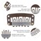 30 Pcs Wig Clips for Hair Extensions - 6-Teeth No-Sew U-Shape Snap Combs to Secure Wigs and Extensions (Brown)