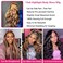 28 Inch 13x6 Body Wave Highlight Ombre Lace Front Wig Human Hair 13x6 HD Lace Front Wigs Human Hair 180% Density P4/27 Colored Wigs Honey Blonde Glueless Wigs Human Hair Pre Plucked Pre Cut