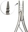1 Pc Stainless Steel Hair Extensions and Removal Pliers with 2 holes Hair Extension Tool for Micro Links Hair or Feather Extensions Styling