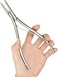 1 Pc Stainless Steel Hair Extensions and Removal Pliers with 2 holes Hair Extension Tool for Micro Links Hair or Feather Extensions Styling