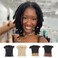 6 inch Loc Extensions Human Hair, 30 Strands Permanent Dreadlock Extension Human Hair 0.4cm Width 100% Full Handmade Dreads Can Be Dyed and Bleached Curled dreads extensions