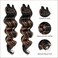 Toyotress Ocean Wave Crochet Hair - 12 Inch 8 Packs Black Mix Brown Crochet Braids Deep Twist Synthetic Braiding Hair Extensions (12 Inch, P1B/30-8P)