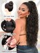KooKaStyle Ponytail Extension 26 Inch Drawstring Pony Tails Hair Extensions for Women Long Curly Ponytail Synthetic Hairpieces for Daily Use（6#-Dark Brown）