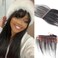 HD Transparent Lace Bangs with Baby Hairline &ndash; 6x1 Invisible Swiss Lace Replacement Hairpiece, 100% Remy Human Hair, Natural Color