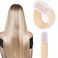 prosa v light hair extensions, 100% real human hair for v light hair extensions machine, 30g/pack, Bleach Blonde, 613#, 22 inch.