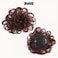 RemeeHi Short Curly Wavy Human Hair Toppers 4.7" x 4.7" Seamless Fluffy Replacement Clip in Hairpiece for Covering White Hair Toupee Wiglet Light Brown