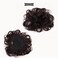 RemeeHi Short Curly Wavy Human Hair Toppers 4.7" x 4.7" Seamless Fluffy Replacement Clip in Hairpiece for Covering White Hair Toupee Wiglet Nature Black