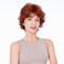 Lydell 6" Short Curly Wavy Wigs Synthetic Full Hair Classic Style(130 Fox Red)