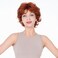 Lydell 6" Short Curly Wavy Wigs Synthetic Full Hair Classic Style(130 Fox Red)