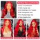Red Lace Front Wigs Human Hair Pre Plucked Red Wig Human Hair 13x4 Body Wave Lace Front Wigs Human Hair Colored 180% Density Red HD Lace Front Wigs Human Hair Red Frontal Wigs Human Hair 22''