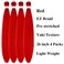 Braiding Hair Pre stretched Boho Hair for Braiding Curly Red Ez Braid Colored Hair Extensions Synthetic Braids