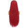 30 Inch Fashion Wigs Red Box Braids Crochet Hair Extensions With Wavy Curly Ends Beautiful Long Synthetic Wig Full Double Lace Braid Wig with Baby Hair