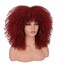 ANNISOUL 16Inch Curly Wigs for Black Women Red Afro Bomb Curly Wig with Bangs Synthetic Fiber Glueless Long Kinky Curly Hair
