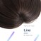 Bangs Clip in Hair Extensions, 100% Real Virgin Human Hair Dark Brown Color No 2, Wispy Air Curved with Temples for Women Daily Wear