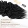 REECHO Hair Extensions, 4PCS Clip in Hair Extensions HE001 Natural Soft Synthetic Hairpieces for Women, Black