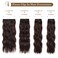 REECHO Hair Extensions, 4PCS Clip in Hair Extensions HE001 Natural Soft Synthetic Hairpieces for Women (20 Inch-200 Gram (Pack of 4), Dark Brown)