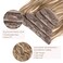 REECHO Hair Extensions, 4PCS Clip in Hair Extensions HE001 Natural Soft Synthetic Hairpieces for Women (20 Inch-200 Gram (Pack of 4), Dark Blonde with Light Blonde Highlights)