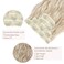 REECHO Hair Extensions, 4PCS Clip in Hair Extensions HE001 Natural Soft Synthetic Hairpieces for Women, Light Blonde