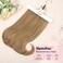 REECHO Clip in Hair Extensions, 4PCS Lace Weft Hair Extensions 14" Short Wavy Hair Extensions Invisible Hair Extensions Clip Ins Natural Soft Hairpieces for Women, Golden Blonde with Highlights