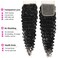 Human Hair Bundles with Closure (24 26 28+22，Free Part) Deep Wave Bundles with Lace Closure Brazilian Human Hair Weave Bundles with Closure Virgin Hair Weft 150% Density Natural Color