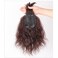RememHi Hair Toppers For Women Reddish Brown 10 inch Wavy Curly Hair Topper Clip In Human Hair Wiglets Hair Pieces For Women